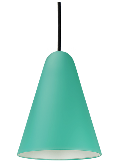 Pastelgrøn pendel lampe
