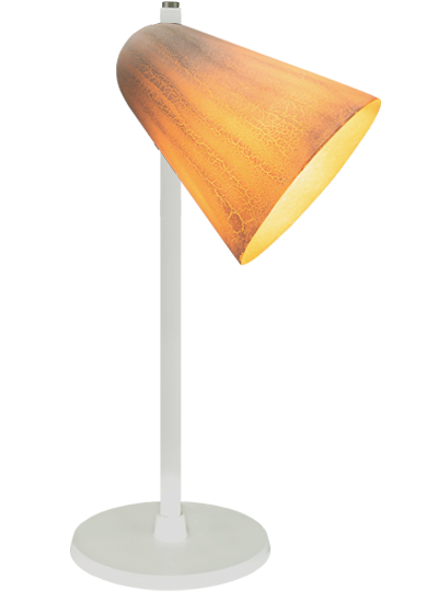 hvid bordlampe