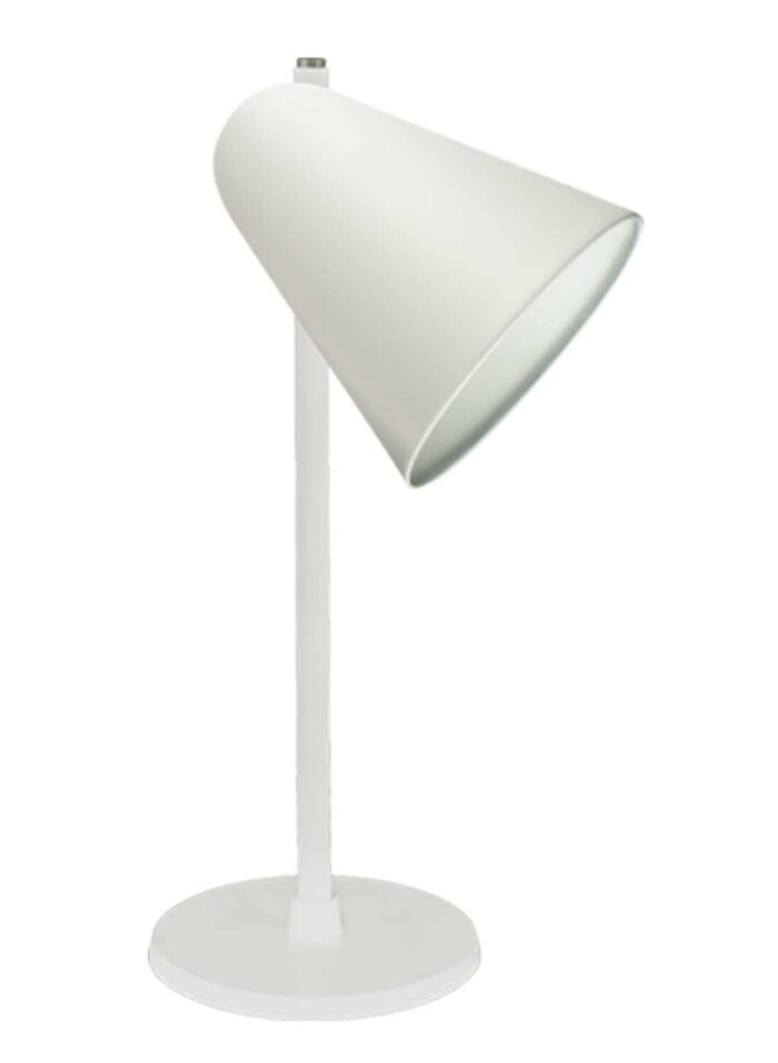 White Table Lamp White Shade