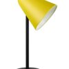 Black Table Lamp Zinc Yellow Shade