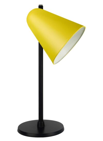 Black Table Lamp – Zinc Yellow Shade