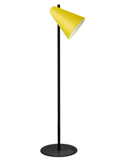 Black Floor Lamp – Zinc Yellow Shade